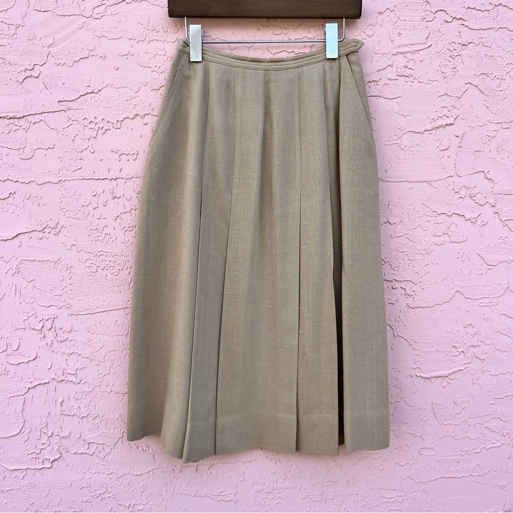 Vintage Barry Bricken Pleated Skirt Preppy Academia Retro